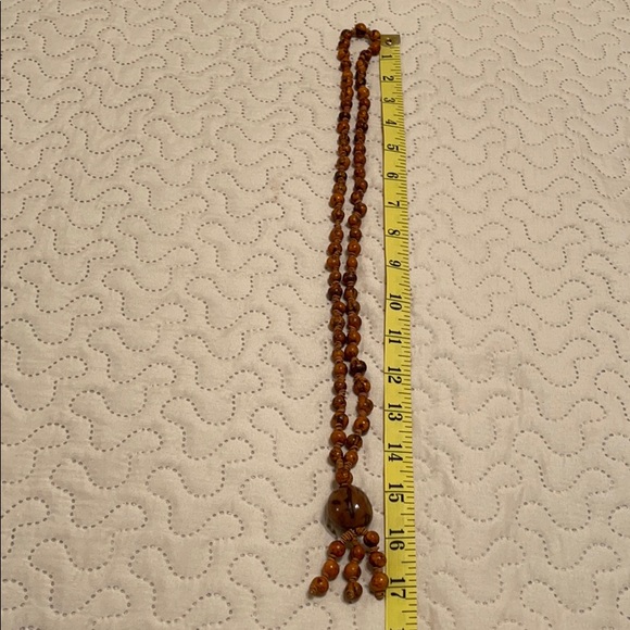 Set of Four Rust and Tan Tone Bead Necklaces - Picture 7 of 11